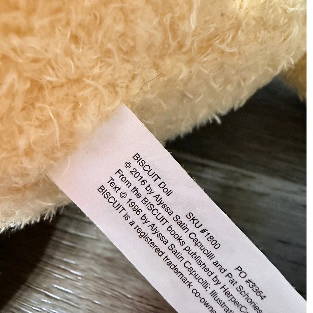 Biscuit the Dog Plush Stuffed Animal Red Collar Bone Tag 2016 Kids Toy 9